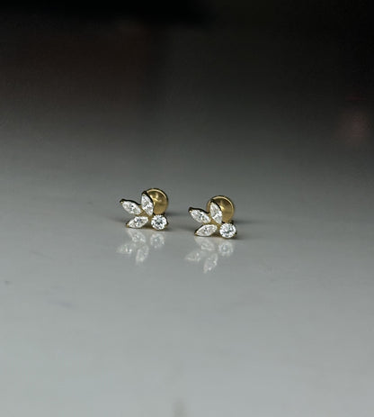 AELIA FLAT STUDS - PAIR