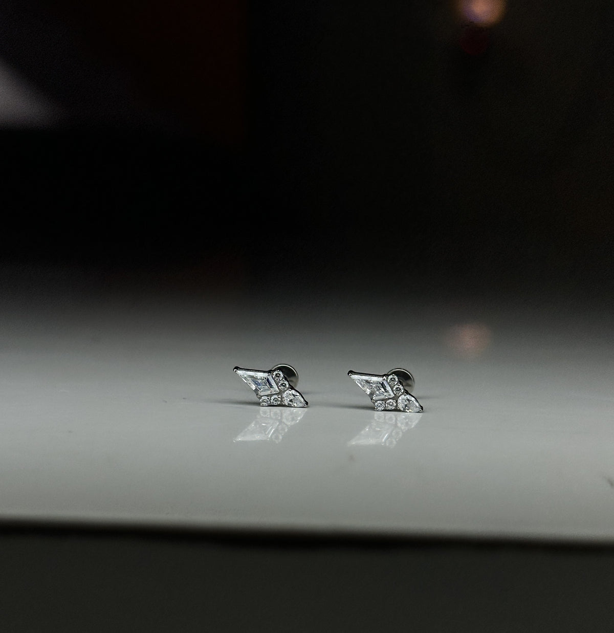 BLOSSOM FLAT STUDS - PAIR
