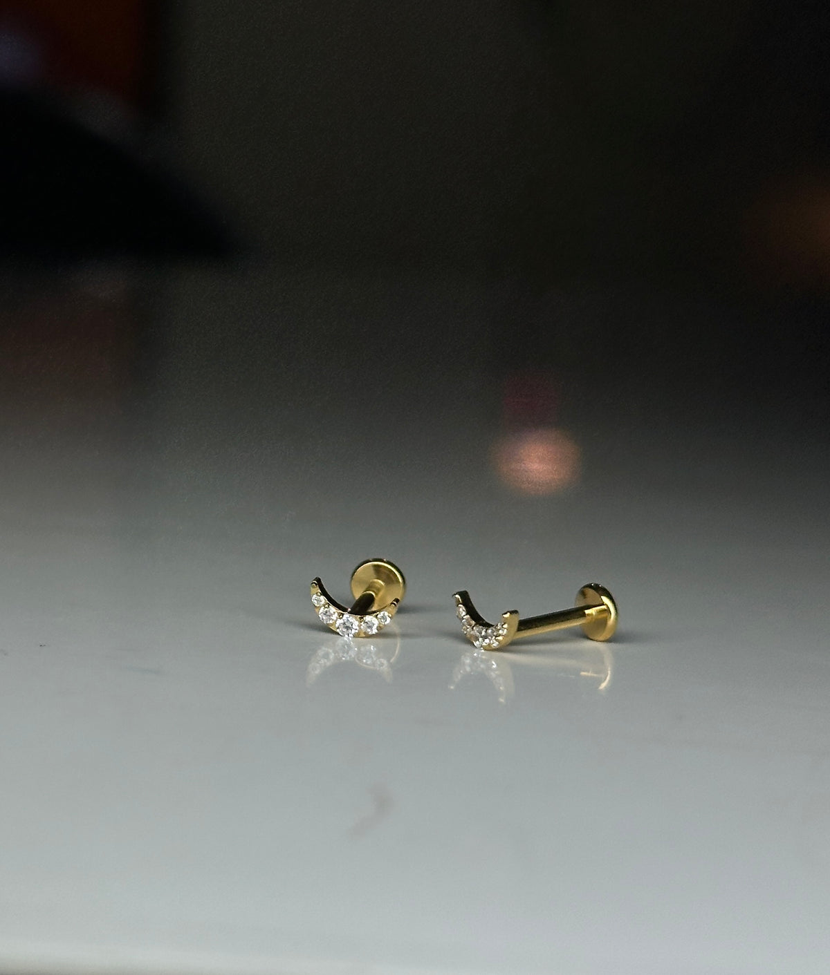 LYRIC FLAT STUDS - PAIR