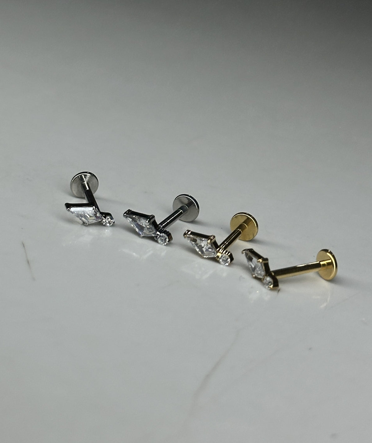 PETAL FLAT STUDS - PAIR