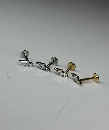 PETAL FLAT STUDS - PAIR
