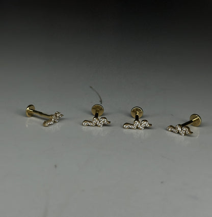 NOVA FLAT STUDS - SINGLE