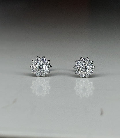 HALO FLAT STUDS - PAIR