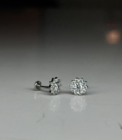 HALO FLAT STUDS - PAIR