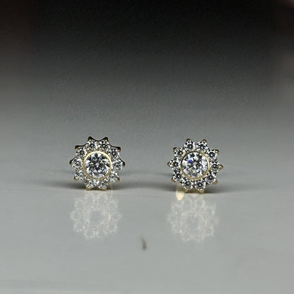 HALO FLAT STUDS - PAIR