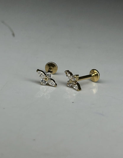 ECLIPSE FLAT STUDS - PAIR