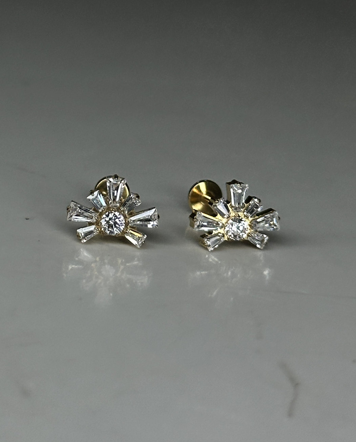 ZARA FLAT STUDS - PAIR