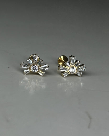 ZARA FLAT STUDS - PAIR