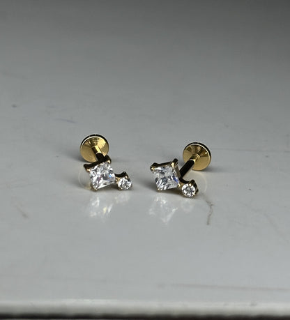 MUSE FLAT STUDS - PAIR