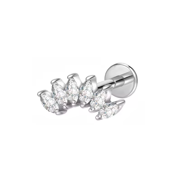 AURA FLAT STUDS - PAIR