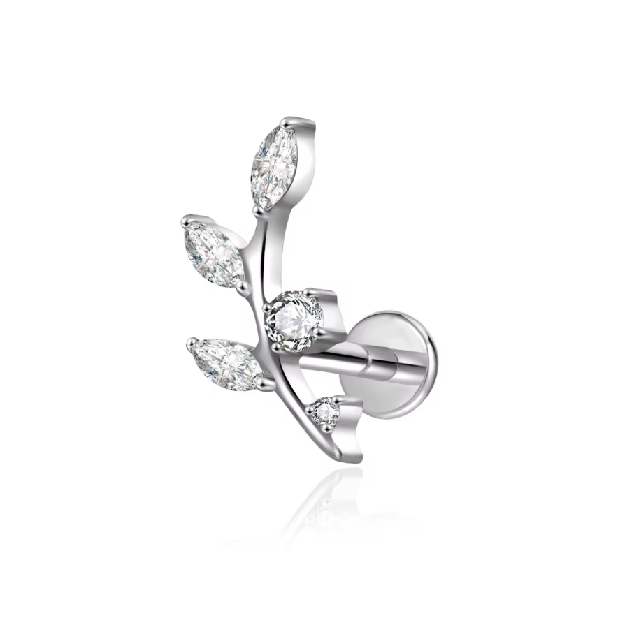 SEREN FLAT STUDS - PAIR