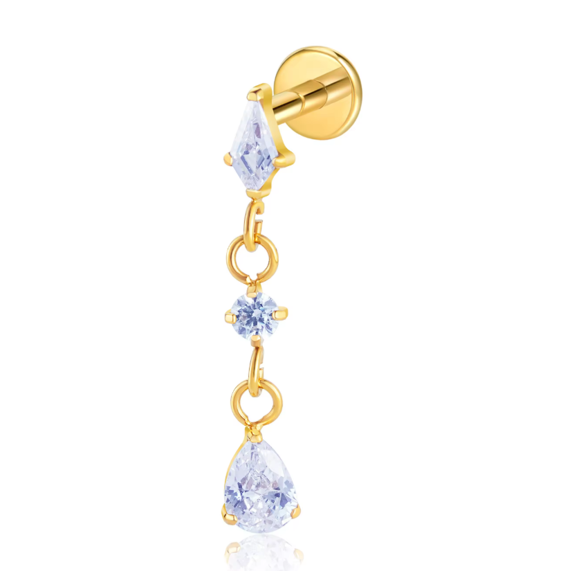 RAVEN FLAT STUDS - PAIR
