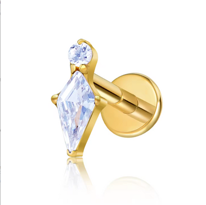 PETAL FLAT STUDS - PAIR