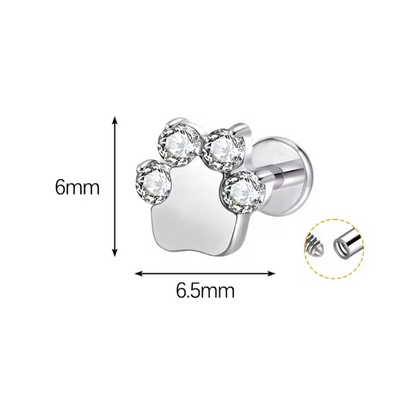 DAISY FLAT STUDS - PAIR
