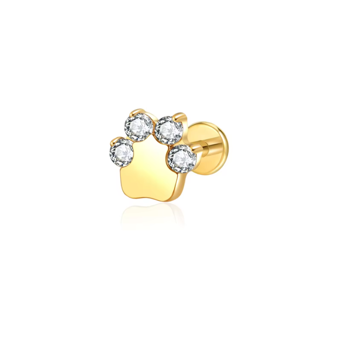 DAISY FLAT STUDS - PAIR