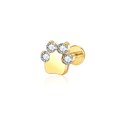 DAISY FLAT STUDS - PAIR