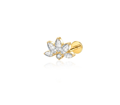 MIRA FLAT STUDS - PAIR
